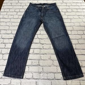 PD & C Denim Slim Straight Jeans Lof of 2 Mens 32x29 Blue 5-Pocket Dark Wash